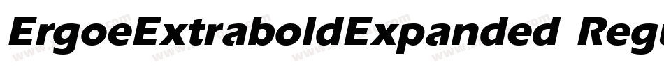 ErgoeExtraboldExpanded Regular字体转换